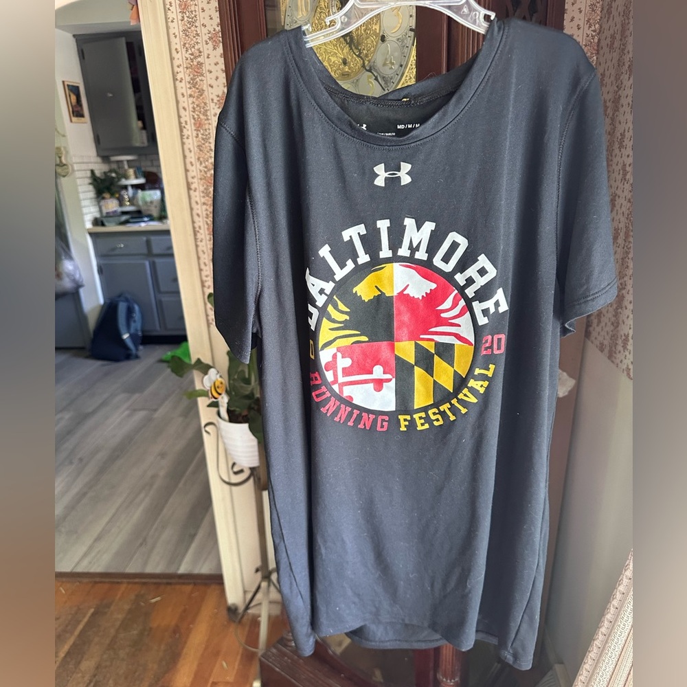 Under Armour Black Baltimore Running Festival Graphic Tee